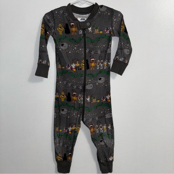 Hanna Andersson Star Wars baby zip sleeper pajama size 18-24 months - Picture 2 of 9